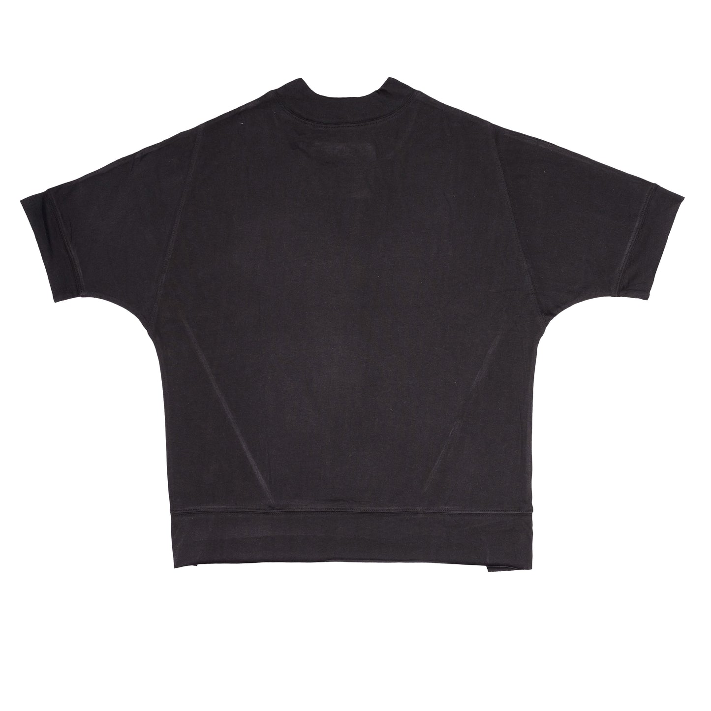 Black Oversized Mock Neck Top