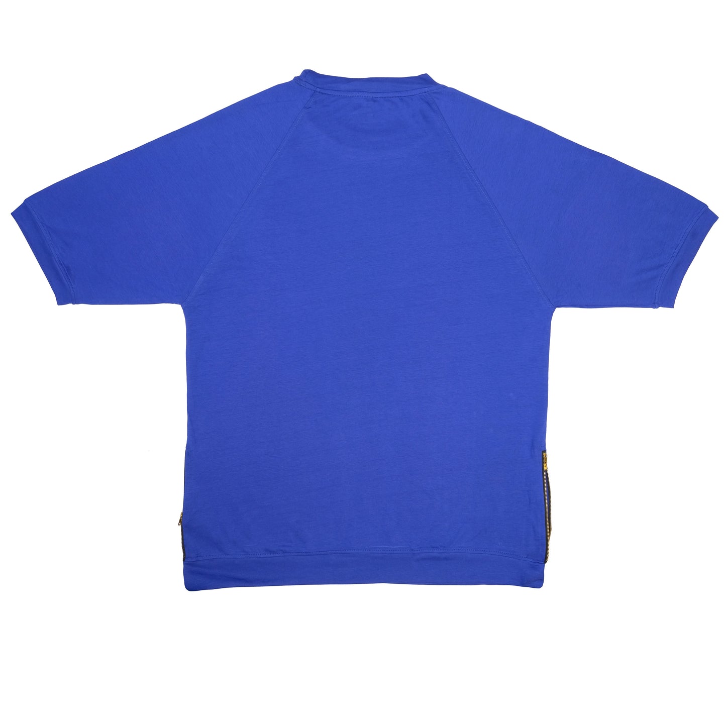 Royal Blue Raglan Zip Style Tee