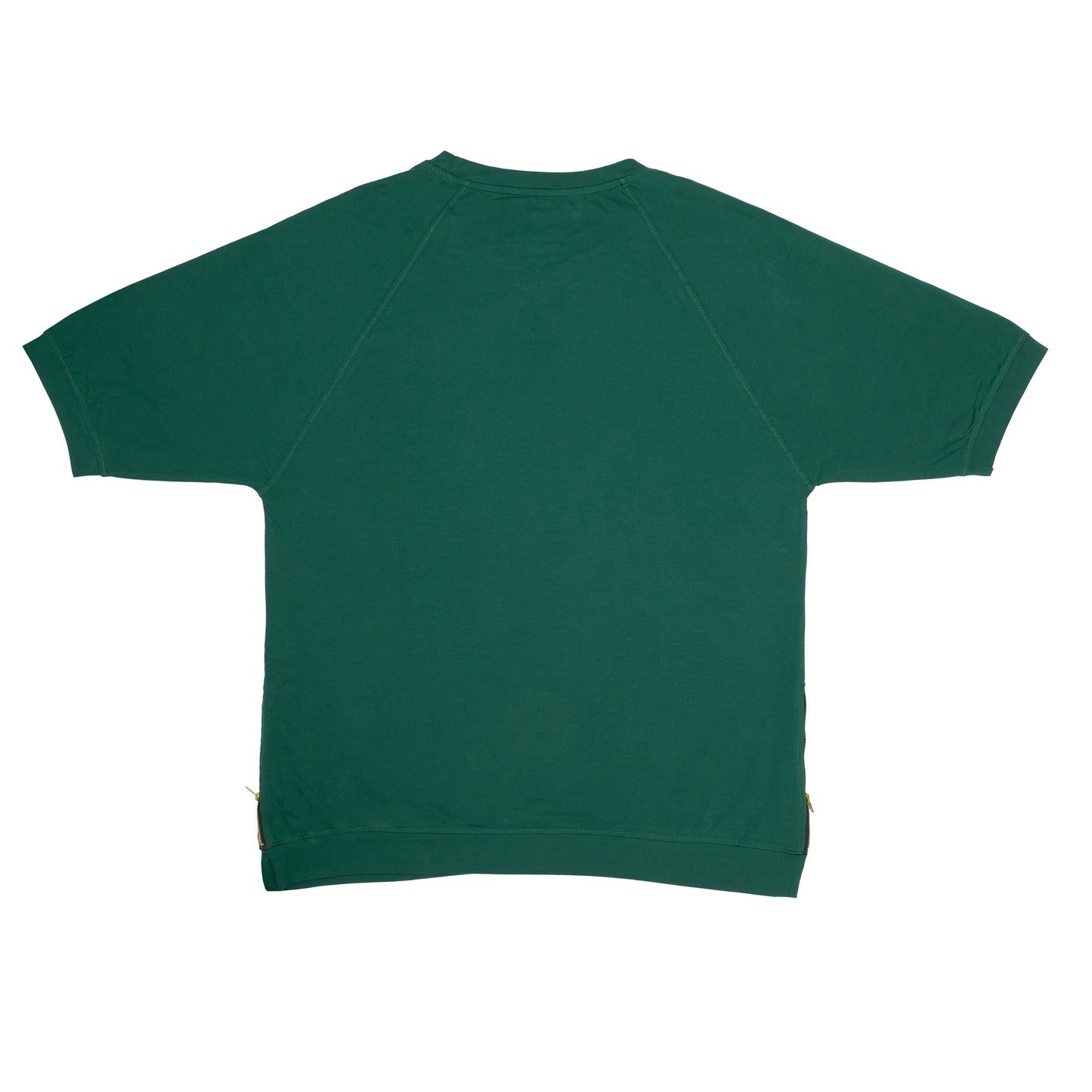 Forest Green Raglan Zip Style Tee