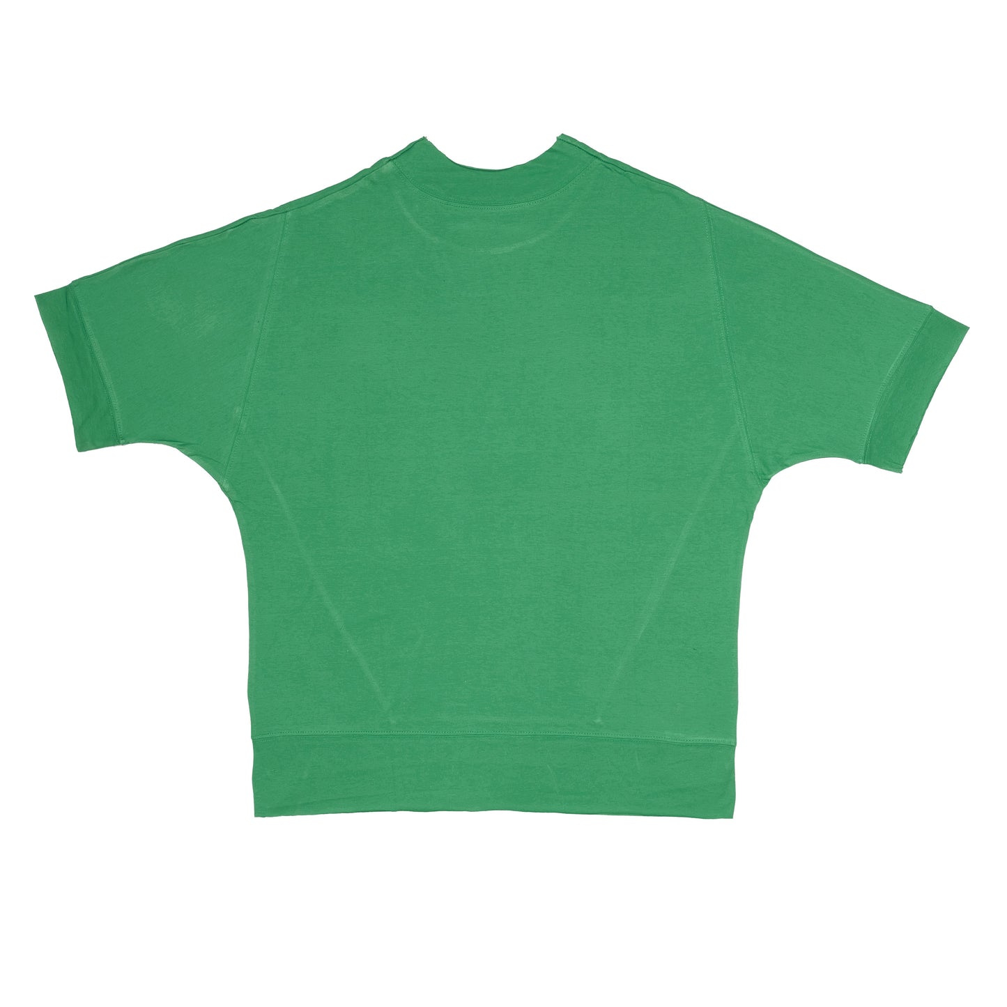 Kelly Green Oversized Mock Neck Tee
