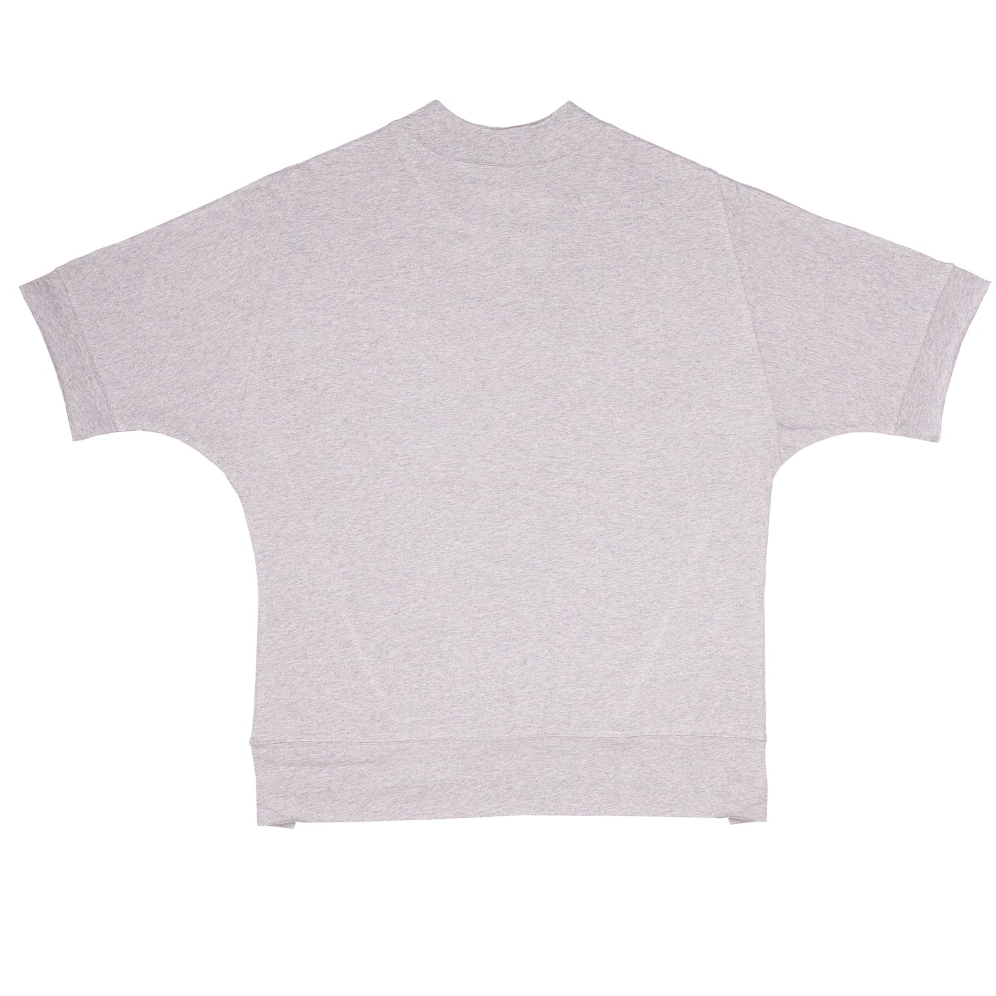 Heather Gray Oversized Mock Neck Top