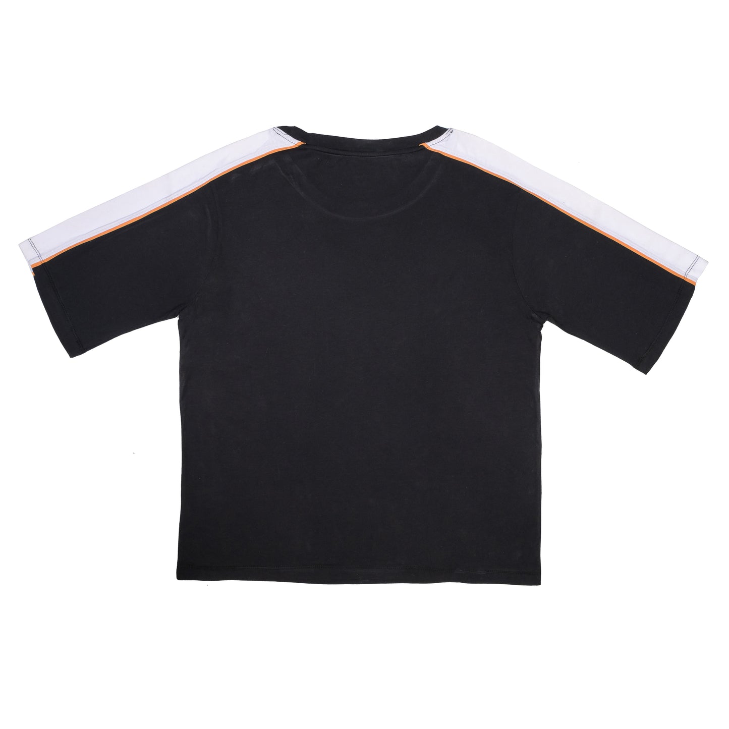 Side Stripe Athletic T-Shirt - Black