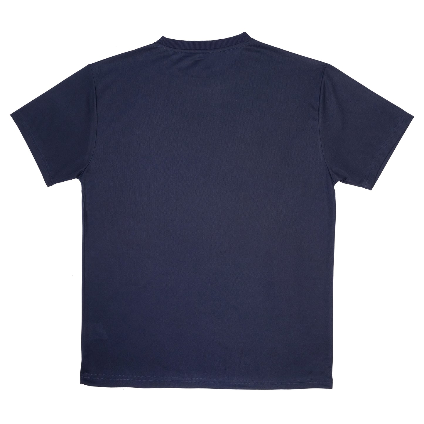 Blue Textured Crew Neck