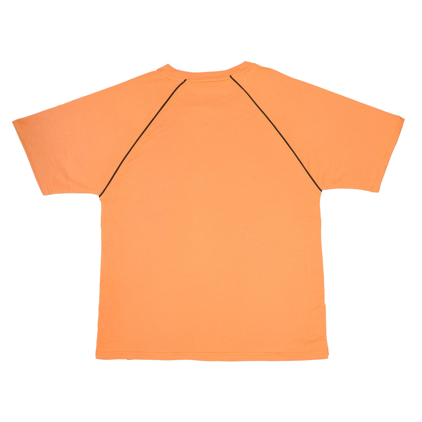 Orange Athletic Tee with Side Snaps
