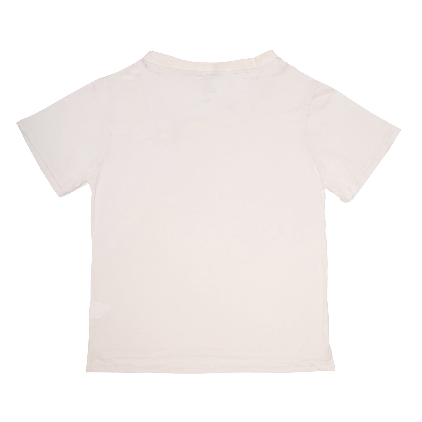 White Asymmetric Neckline Tee