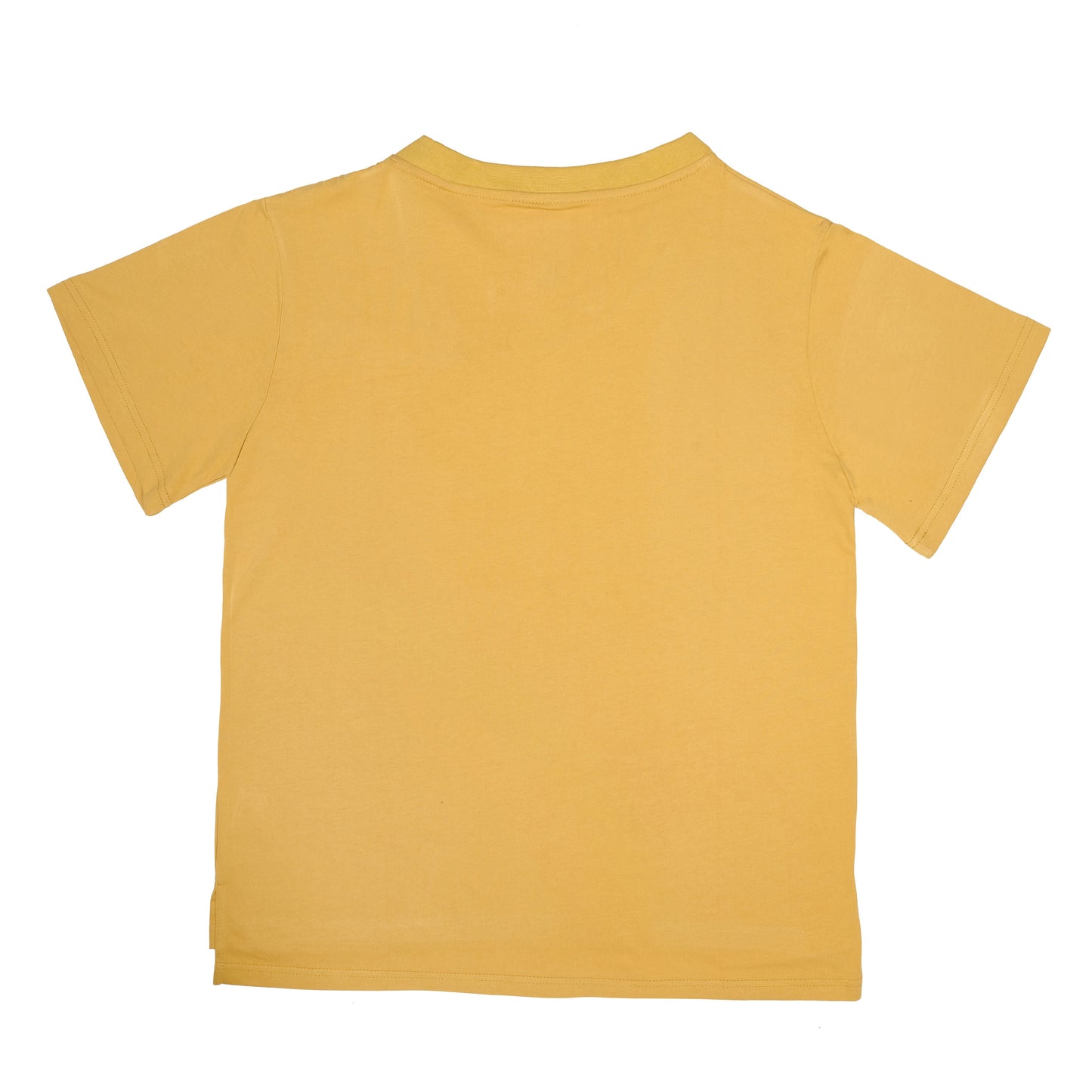 Mustard Asymmetric Neckline Tee