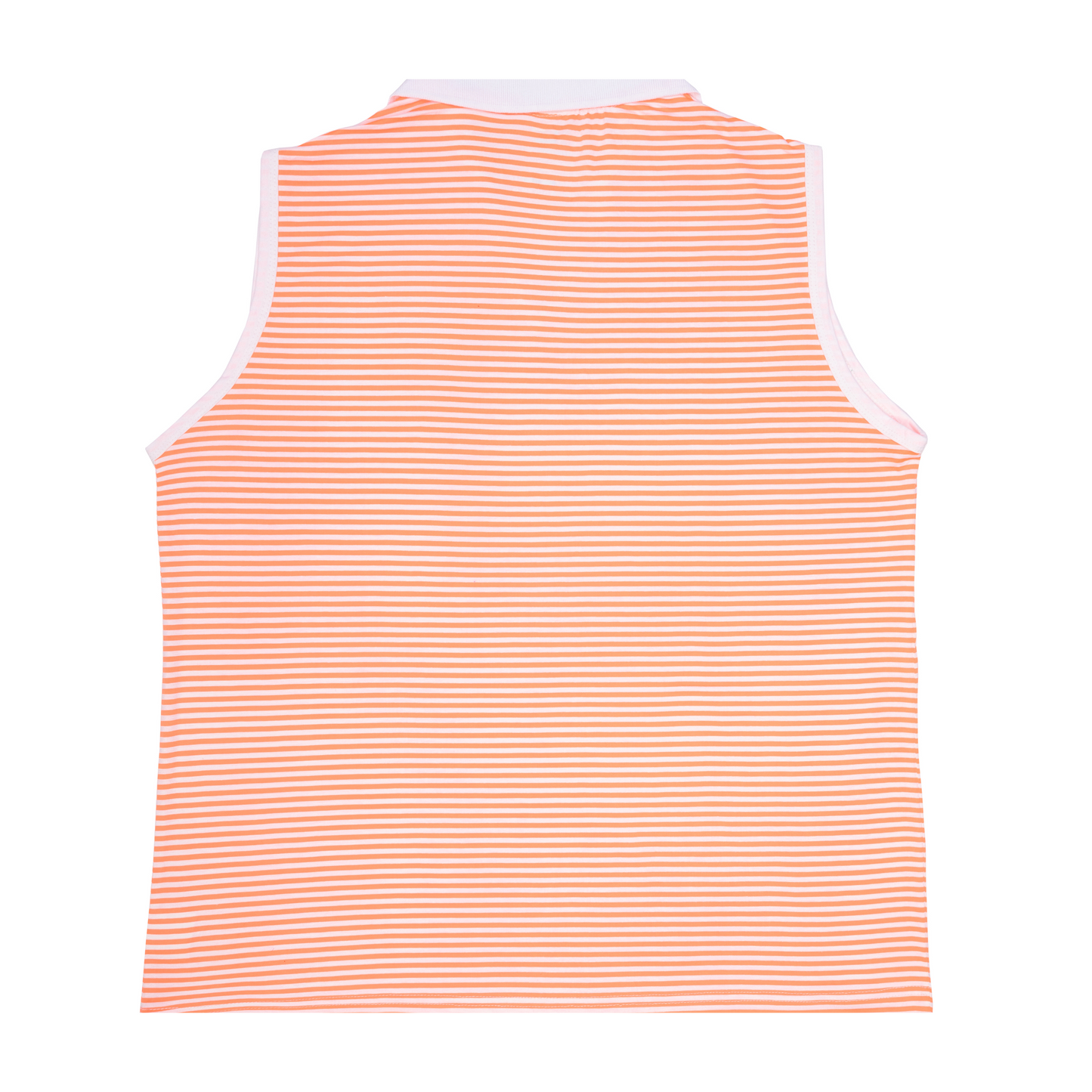 Striped Polo Sleeveless Top