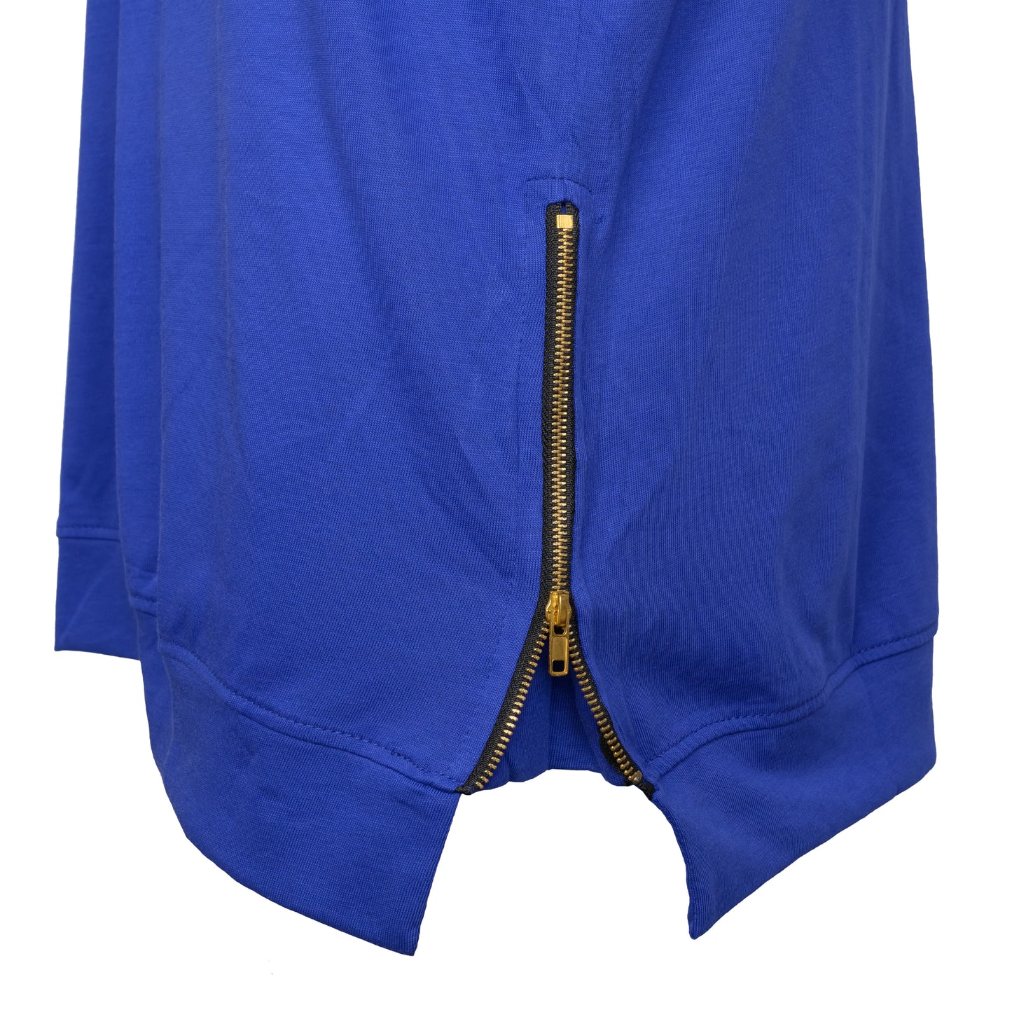 Royal Blue Raglan Zip Style Tee