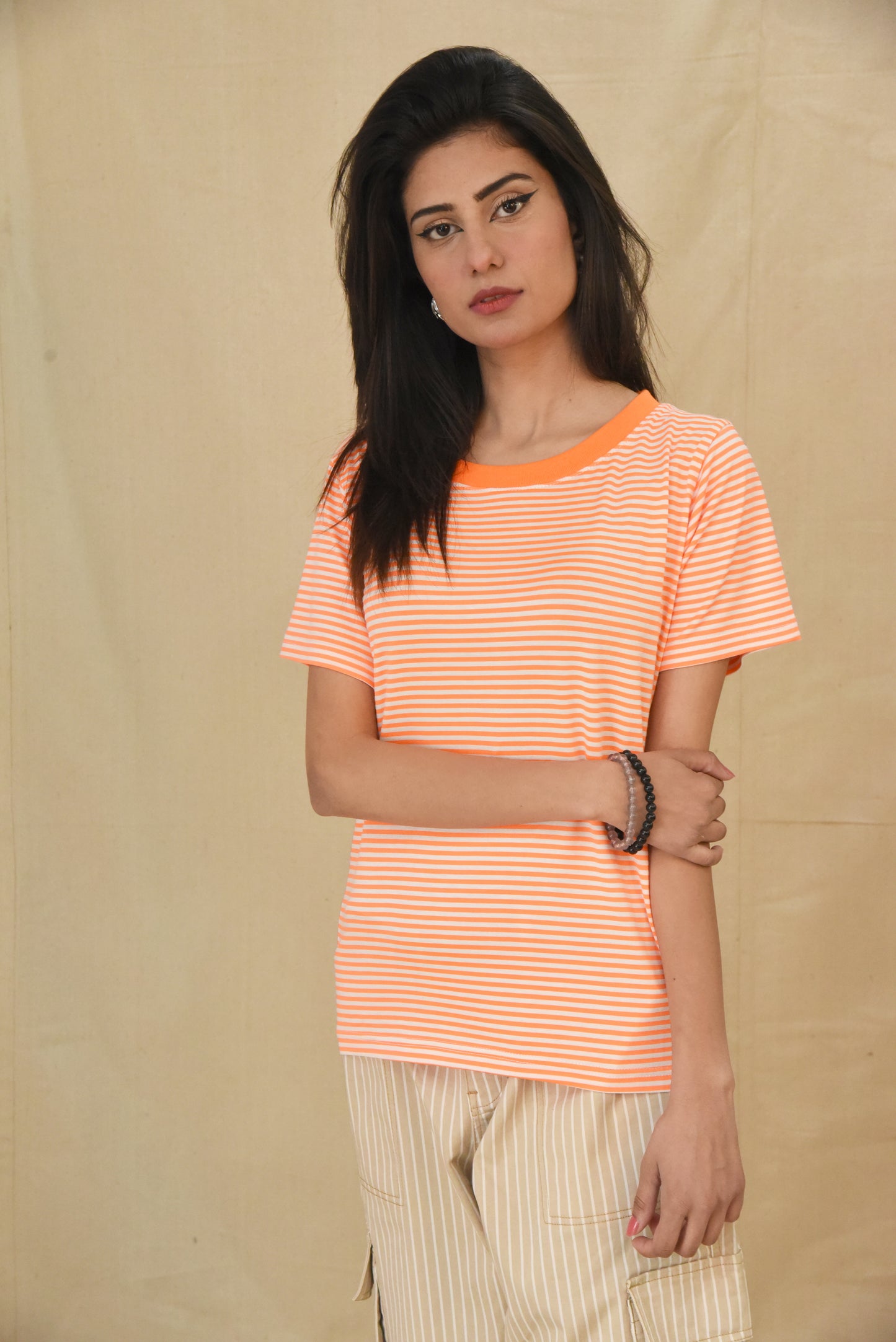 Striped Crew Neck T-Shirt