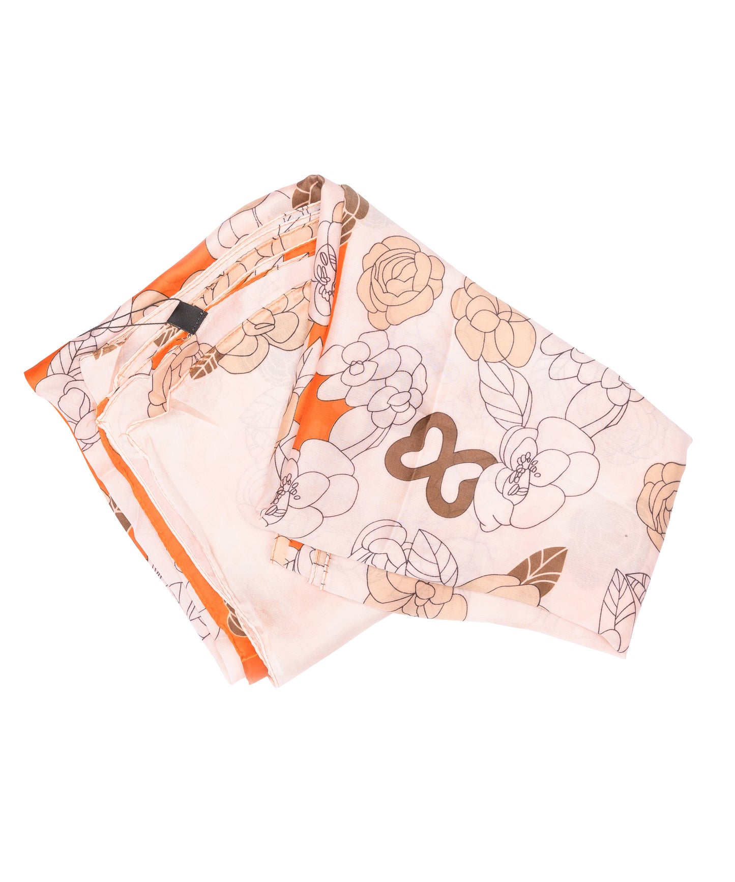 Blush & Coral Floral Silk Wrap
